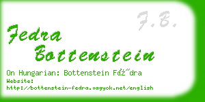 fedra bottenstein business card